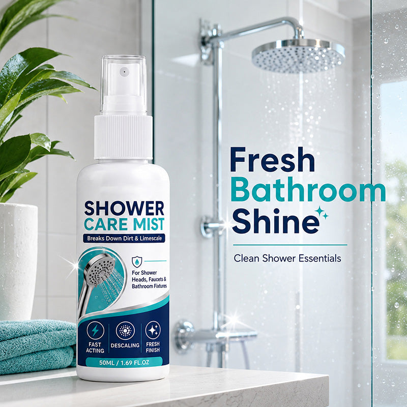 🚿Fast-Acting Shower Limescale Remover Spray – Dissolves stubborn mineral deposits & hard water stains. Restores water flow & shine – just spray & wipe! 🧼