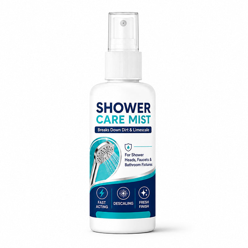 🚿Fast-Acting Shower Limescale Remover Spray – Dissolves stubborn mineral deposits & hard water stains. Restores water flow & shine – just spray & wipe! 🧼